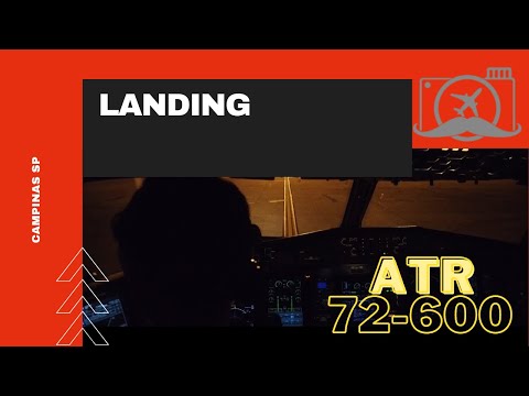ATR 72-600 landing in pilot view from cockpit in Viracopos. Lovers by LarsM (NCS)