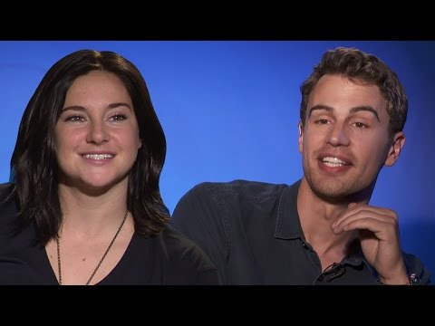 Theo James & Shailene Woodley Talk Kissing In Insurgent 'Rapid Fire'