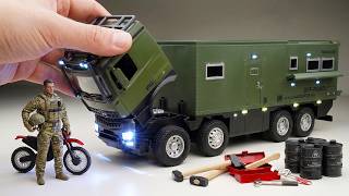 Realistic Military RV Camper Truck Unboxing 1:28 Scale Diecast Model Car RP