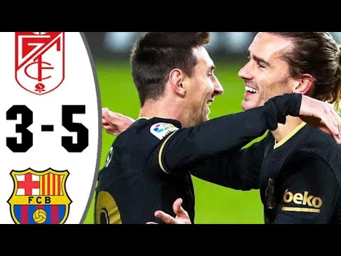 Granada vs Barcelona 3-5  -  Extended Highlights & All Goal 2021