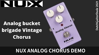 Video thumbnail for NUX Analog Chorus (reissue series) Demo by DutchGuitarDude