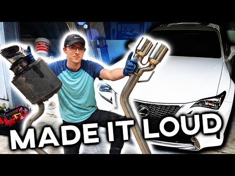 Sounds WAY Better - Lexus RC 350 - Before and After Axleback Exhaust from Remark & Installation