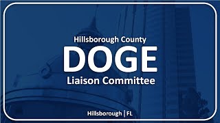 Hillsborough County DOGE Liaison Committee Meeting 10.6.25