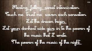 The Music of the Night - David Cook (Lyrics)