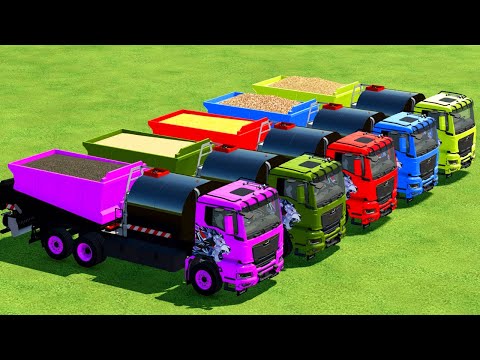 TRANSPORTING & LOAD ONIONS, CANOLA, SUGARCANE WITH ASPHALT TRUCK - Farming Simulator 22