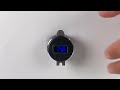 Voltmeter do DIN zásuvky 12/24V - 2x USB nabíjačka QC 3.0 - Video Youtube