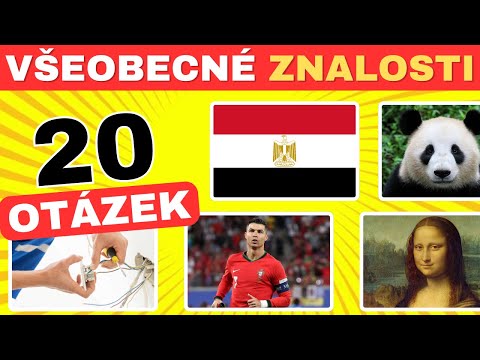 Jak moc jsi chytrý? 🤓 VŠEOBECNÉ ZNALOSTI 🧠 20 OTÁZEK