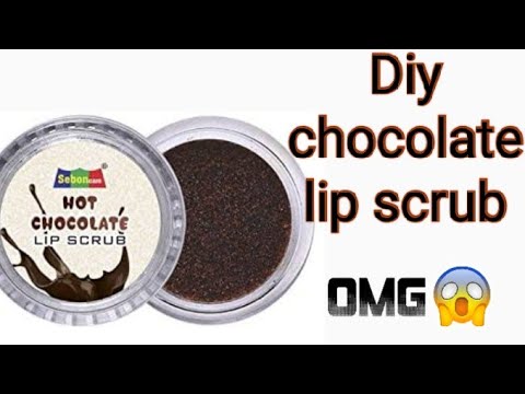 How to make chocolate🍫 lip scrub diy lip scrub homemade lip scrub for exfoliate smooth & soft lips☺