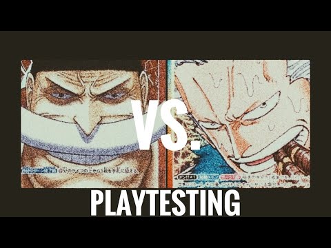 Black Smoker Vs. Red Whitebeard | One Piece Card Game Commentary + Gameplay | OP02 Playtesting