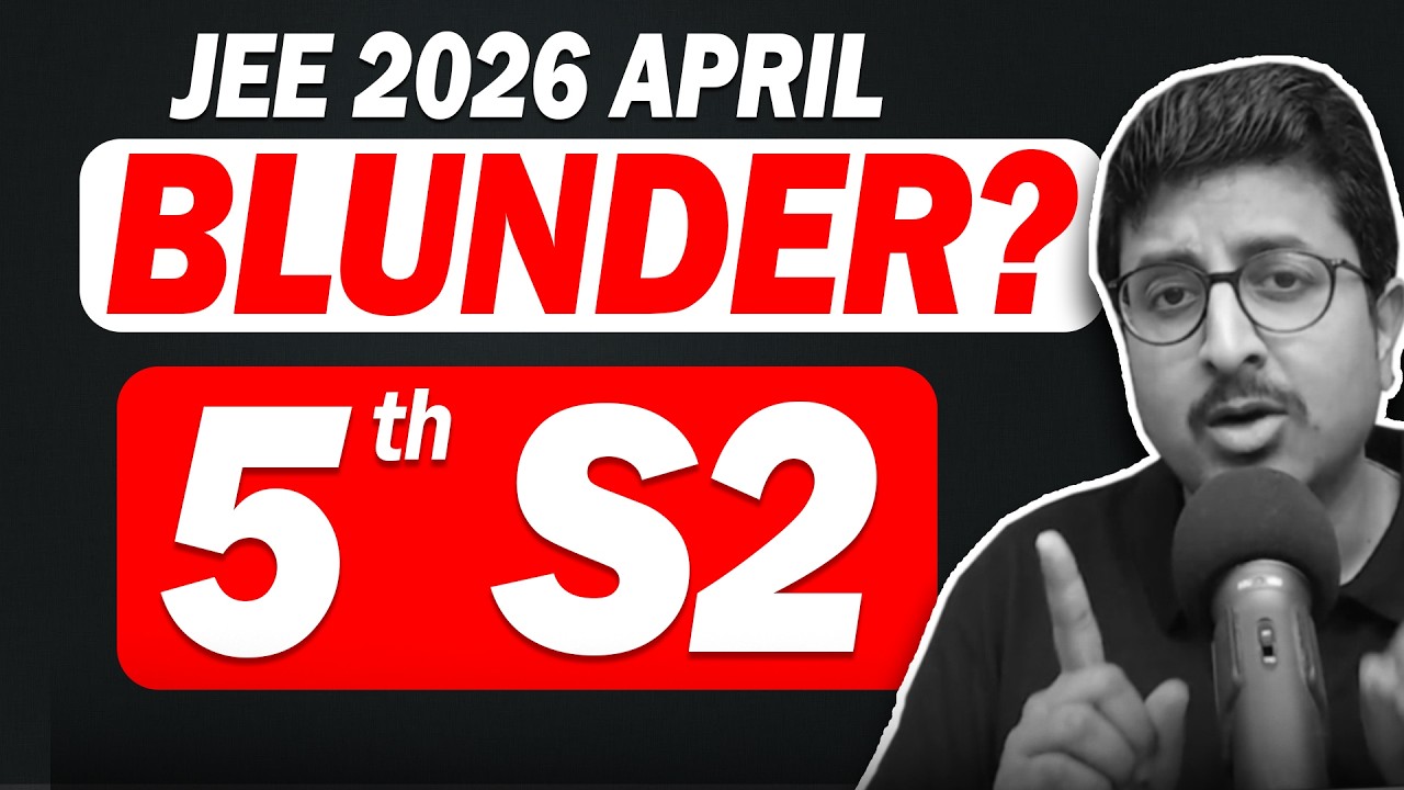 Major Blunder in 5-S2 Chemistry Answer Key | JEE Main 2026 April | Eduniti