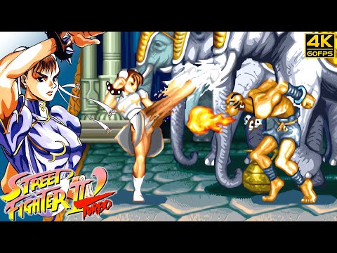 Street Fighter II Turbo: Hyper Fighting - Chun Li (Arcade / 1992) 4K 60FPS