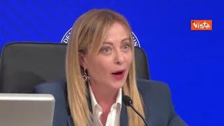 Meloni scherza coi giornalisti: Ero preoccupata che ancora non avevate nominato Trump