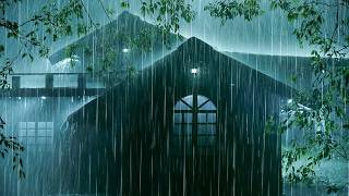 [Listen in 3 minutes] Deep Sleep All Night | ASMR Heavy Rain on Tin Roof & Heavy Thunder Sounds