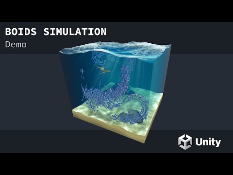 My boids simulation on Unity | Demo