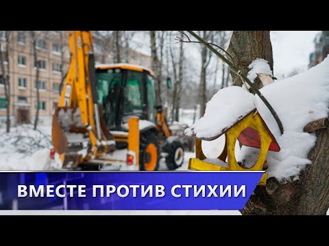 Один за всех, и все – против снега. «Улли» ушёл, уборка снега продолжается