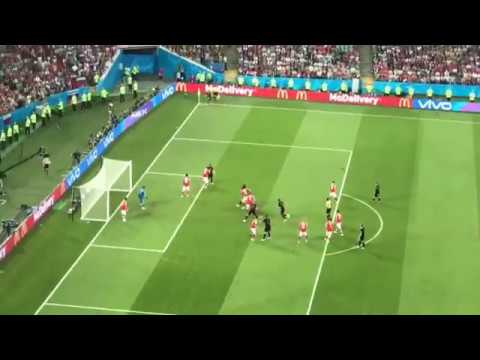 Domagoj Vida GOAL vs  Russia 2- 2 Croatia  WOrldCup 2018