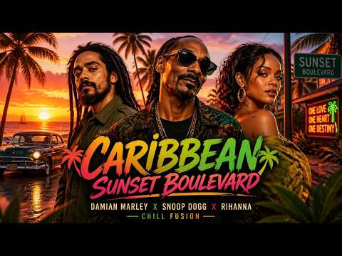 Caribbean Sunset Boulevard 🌴 Damian Marley x Snoop Dogg x Rihanna Chill Fusion