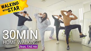 [EN] 여자 아이돌과 30분 걷기홈트 땀범벅💦(feat. 태하) | Kpop Idol 30min HOME WALKING SWEAT💦(feat. TAEHA)
