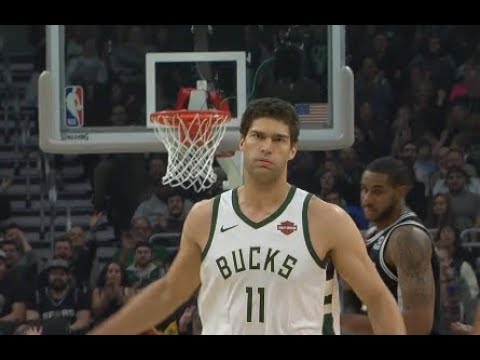 Brook Lopez Highlights vs Spurs RS19G19 - 9 Pts (24.11.18)