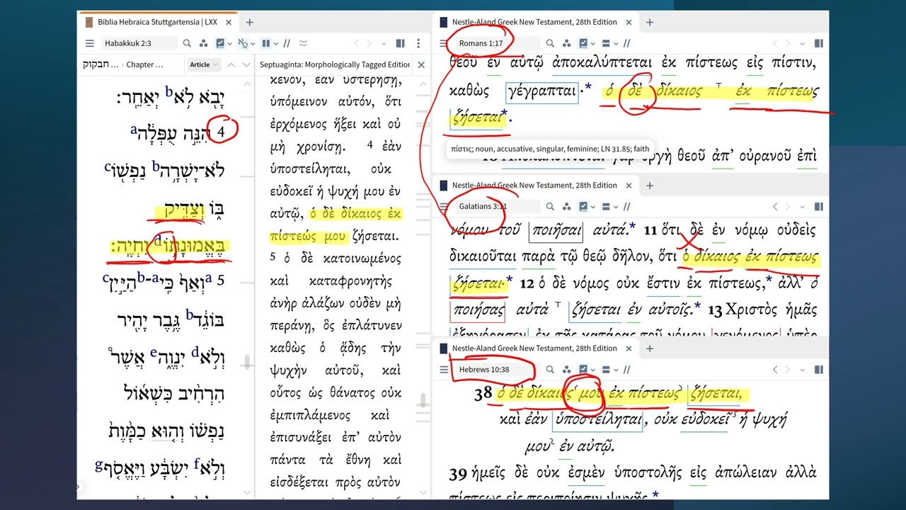 National LXX Day and Habakkuk 2:4 in the NT