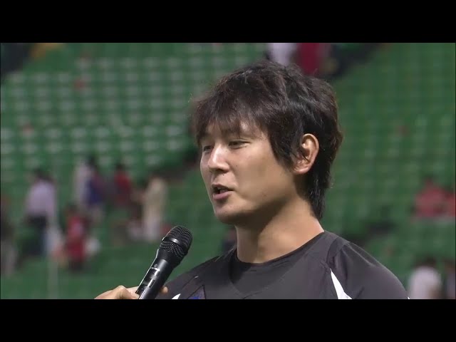 マリーンズ涌井投手ヒーローインタビュー 2014/9/15 H-M