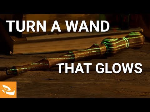 How to Turn a Wand that Glows (Woodturning Project)