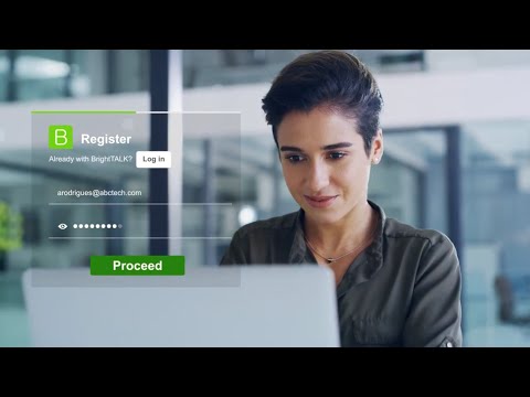 Increase website conversions from email by 300% with BrightTALK FastReg