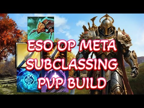 ESO PVP- Insanely Strong META Subclassing PVP Build Warden/Templar/Sorcerer!!