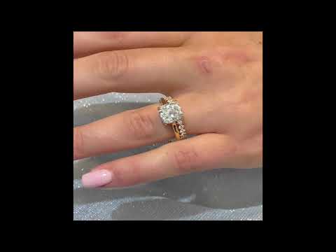 Petite Round Diamond Compass Eternity Band