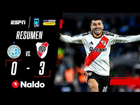 DE LA MANO DE CORREA, EL MILLONARIO GANÓ, GUSTÓ Y GOLEÓ EN CÓRDOBA | Belgrano 0-3 River | RESUMEN