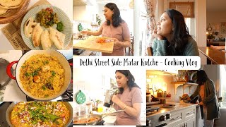 Cooking for friends - Delhi special Matar kulcha * Cooking Vlog - Weekend in my Life