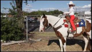 preview picture of video 'Charity The Rodeo Princess Rides Her Horse For Parade in Paris, Texas'