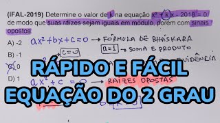 9 Questões Resolvidas de Equação do 2º grau
