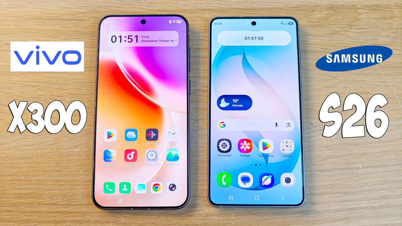 VIVO X300 VS SAMSUNG GALAXY S26 - СРАВНЕНИЕ КОМПАКТНЫХ ФЛАГМАНОВ