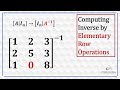 Matrix Inverse By Elementary Row Operations