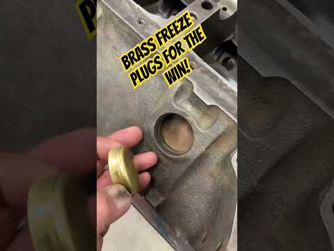 Brass freeze plugs for the win! #melling #diy #freezeplugs