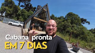 Cabana construída em 7 dias