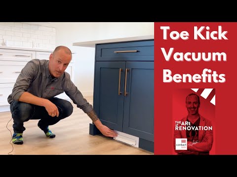 The Benefit of Adding a Toe Kick Vacuum in Your Kitchen (AKA toe kick sweep, vacuum pan, vac pan)