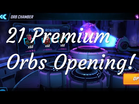 21 Premium Orb Opening - Marvel Strike Force - MSF