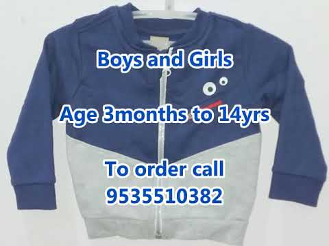 55pcs Kids Winter Jacket , Sweat Shirt And Hoods , Export Surplus