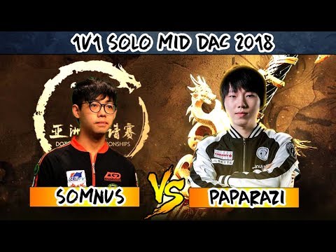 Paparazi vs Somnus丶M - 1v1 SOLO MID - DAC 2018 DOTA 2