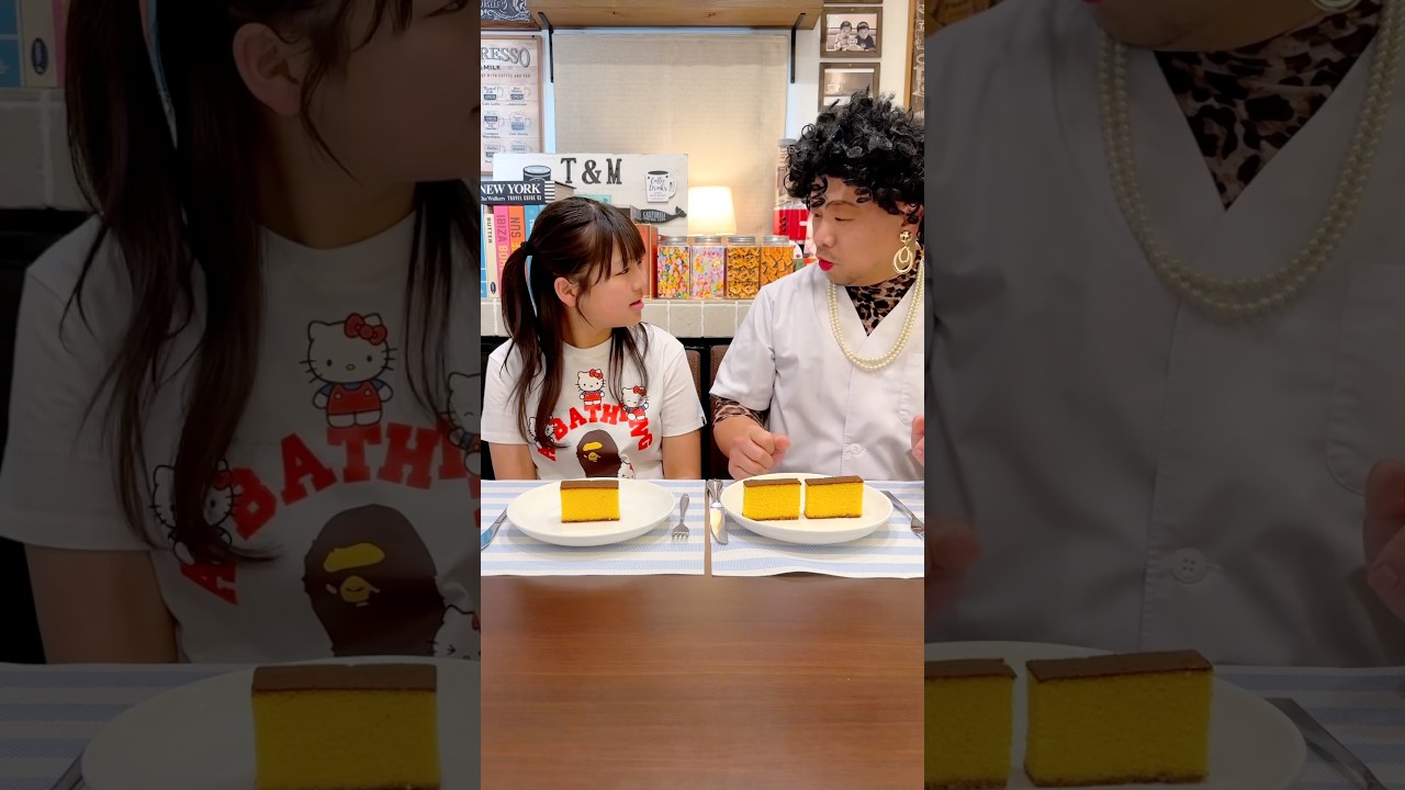 【ママは天才】　娘の１個のカステラを・・😓💦#shorts