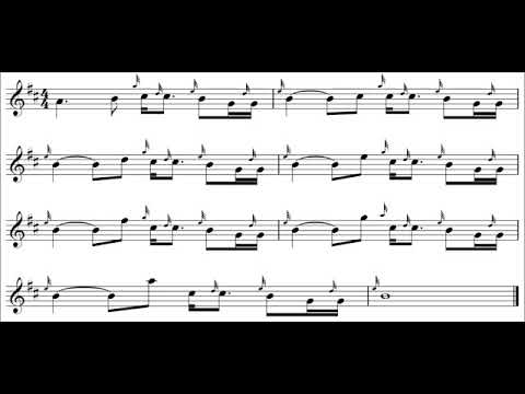 Great Highland Bagpipes Intermediate Exercise 5 – high pitch quarter speed