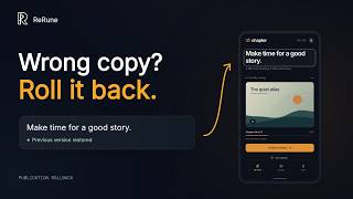 Roll back published app text with ReRune
