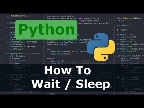 Python How To Wait Sleep