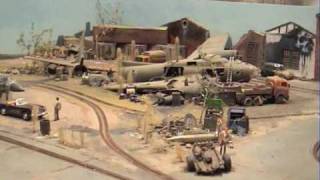 airfield rally slot track, mexican setting , scrap planes