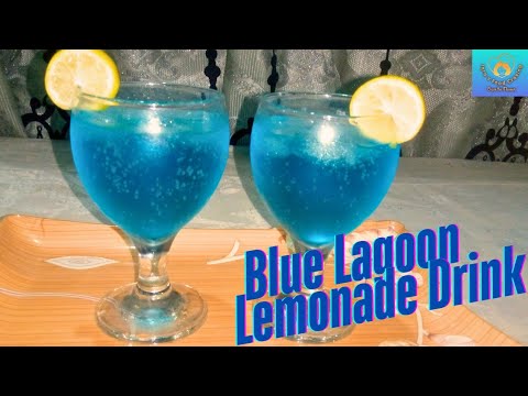 Blue Lagoon Summer Drink | Blue Lemonade | Refreshing Mocktail Recipe