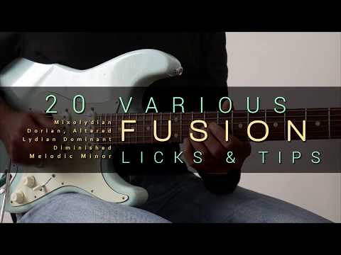 20 Various Fusion Licks & Tips - TheGuitarLab.net