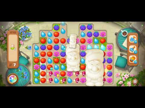 Gardenscapes Level 1770 [No booster] #androidgameplay #powerseekers #gardenscapesgame #tranding