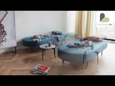 FILUCA Daybed von Innovation - Im Stoff Elegance Petrol 591 - mysofabed.de